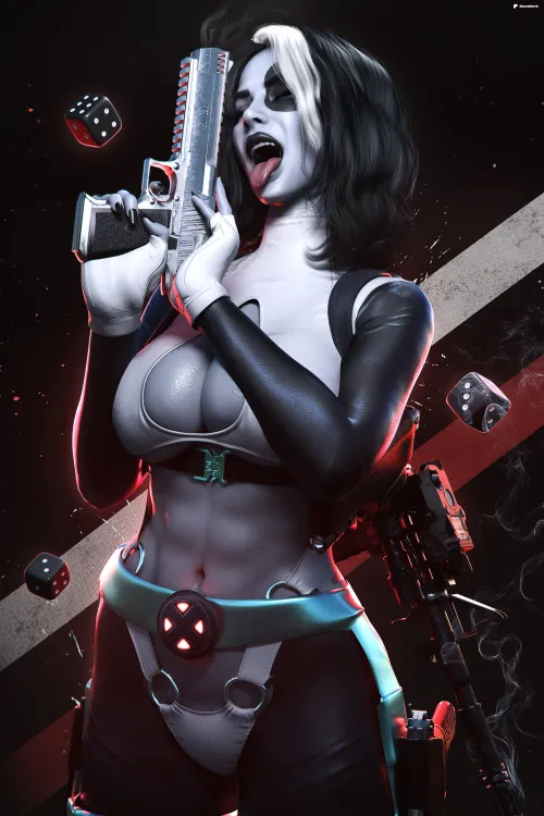 Thumbnail Sexy Domino Ravelent Marvel by Mxfyn: Exciting Superhero Pornography