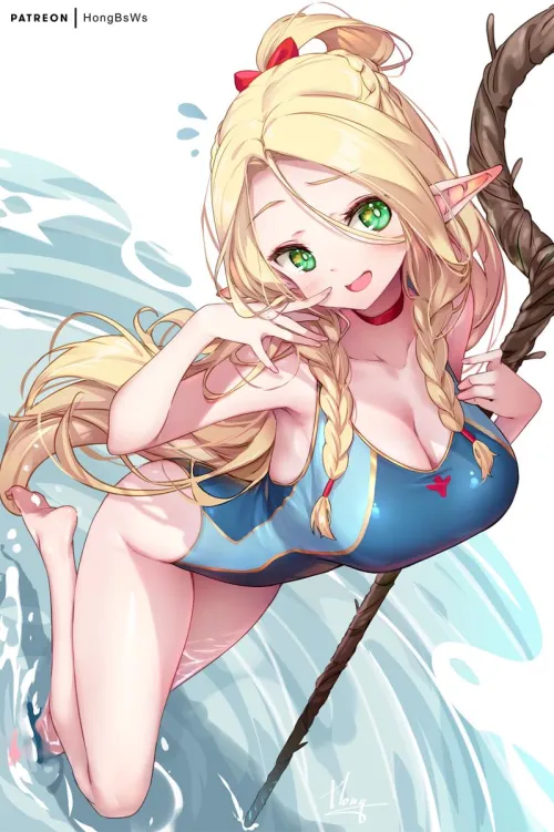 Thumbnail Marcille in Swimsuit: Discover the Latest Trend in ElfHentai by marxsander2016