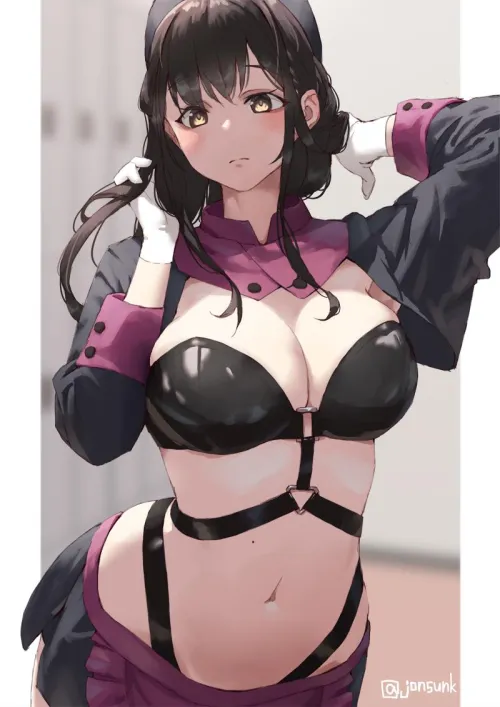 Thumbnail Appreciate Aya with Hat and Gloves by elegantloveglimmer in Sukebei