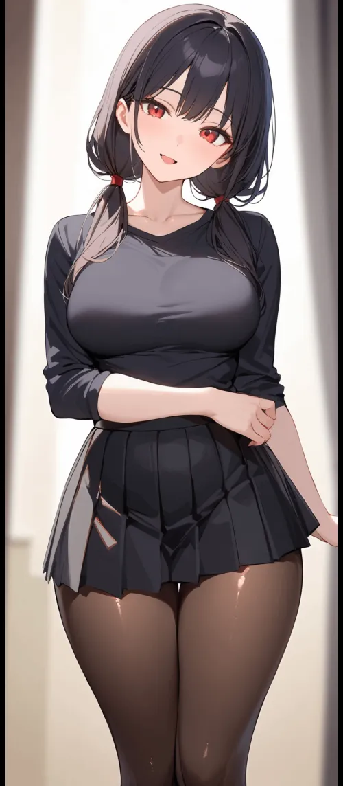 Thumbnail Stylish Black Outfit with Tights: Explore the Trend