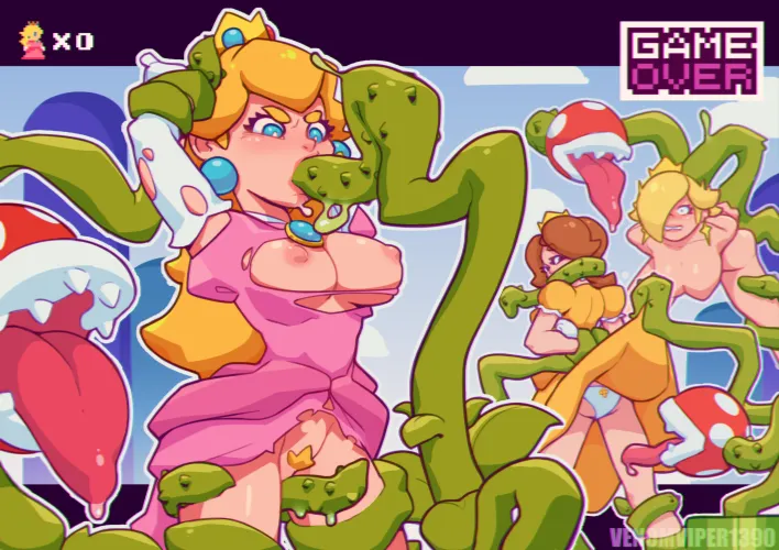 Thumbnail Peaches Piranha Plant Predicament by Viper_1390 | Game Over Girls Fun
