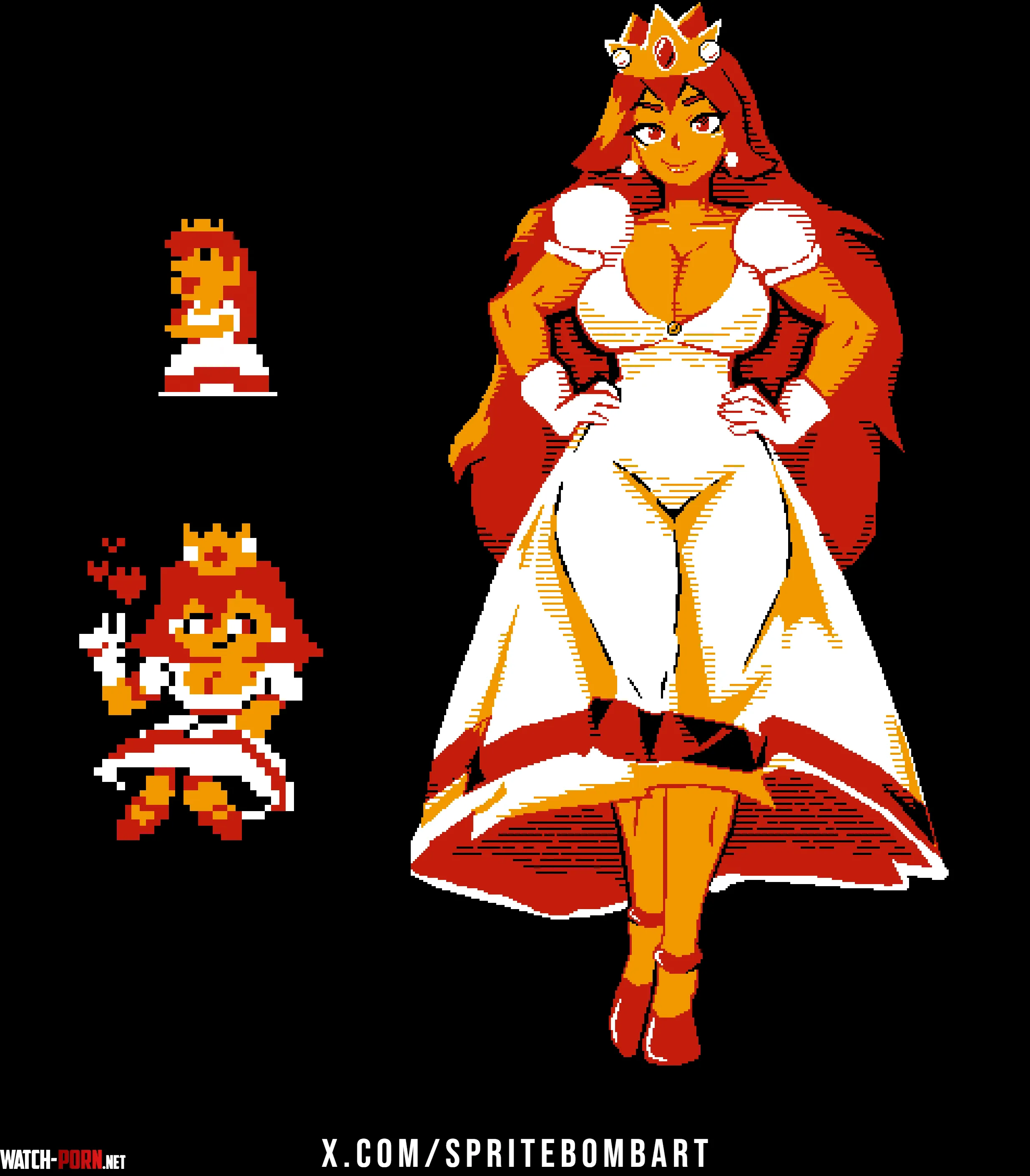 Had a lot of fun with this one posting here just in case rPixelart hits me with the horny hammer by Friccxl
