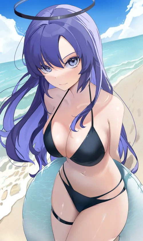 Thumbnail Yuuka's Swim Ring Fun in Blue Archive by elegantloveglimmer Pantsu Category