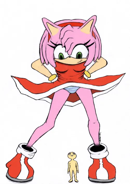 Thumbnail Motvinter Rushes Giant Amy Rose: SonicPorn Creation