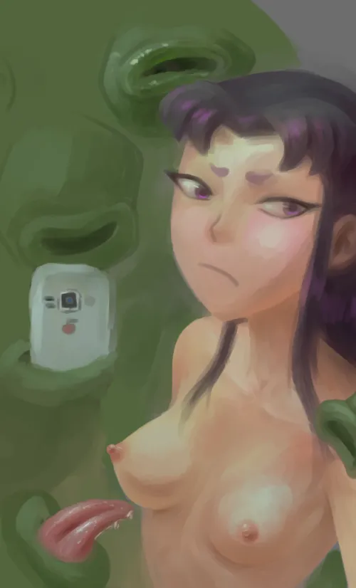 Thumbnail Blackfire's Husband Takes Mirror Selfie with Her Stuff | EvidenceOfDespair | Teen Titans Porn Category