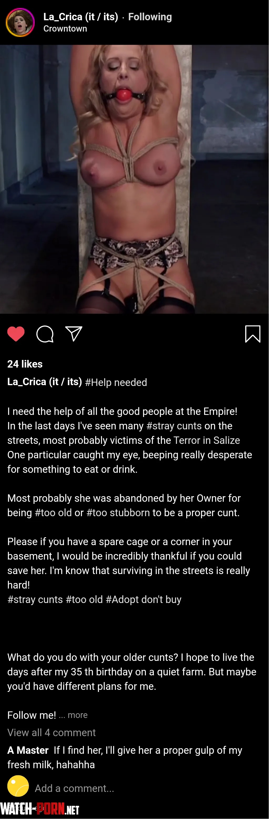 cuntagram  lacrica  uClaireDivine Lost cunt needs shelter by Alakabazan