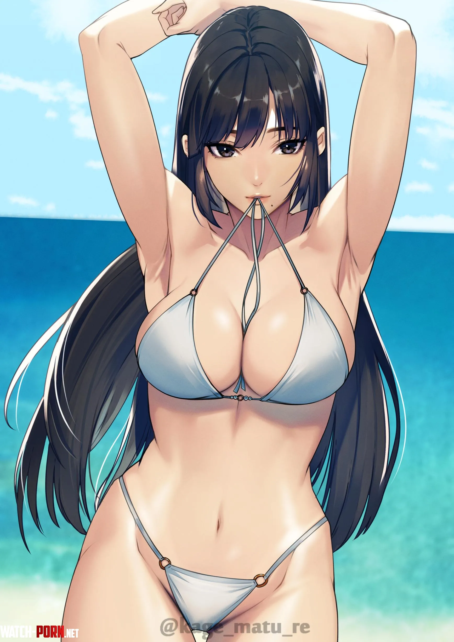 White Bikini  by CheetahSperm18