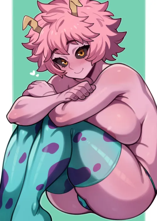 Thumbnail Mina in Thigh Highs Art by ENFanatic - BokuNoEroAcademia Delight