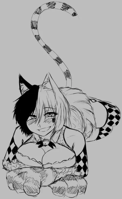 Thumbnail SomeRandoArtist1's Chesire Cat: A Unique Twist on the Classic MonsterGirl Character