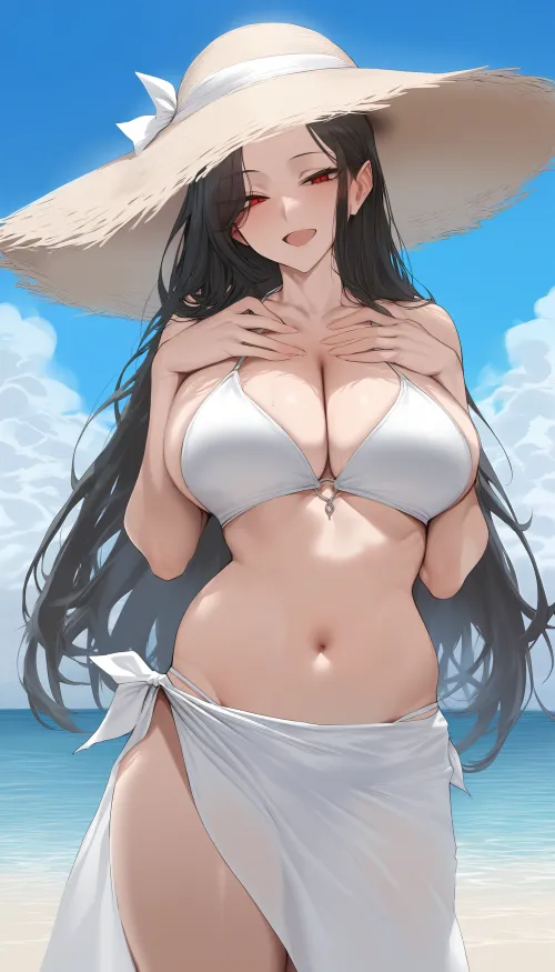 Thumbnail Join the Meeting at the Beach in animemidriff by CheetahSperm18