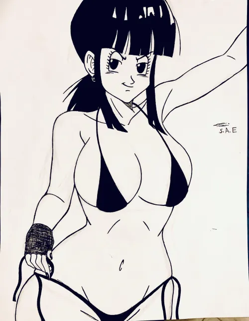 Thumbnail Drawing a MILFy Chi Chi from Dragon Ball Z: Join ArtsForever for AnimeMILFS Fun