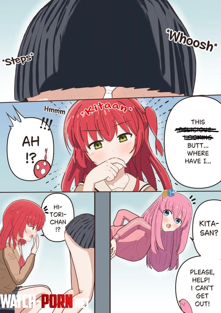 OC Bokita stuck in the wall Bocchi the Rock by YurilyArt