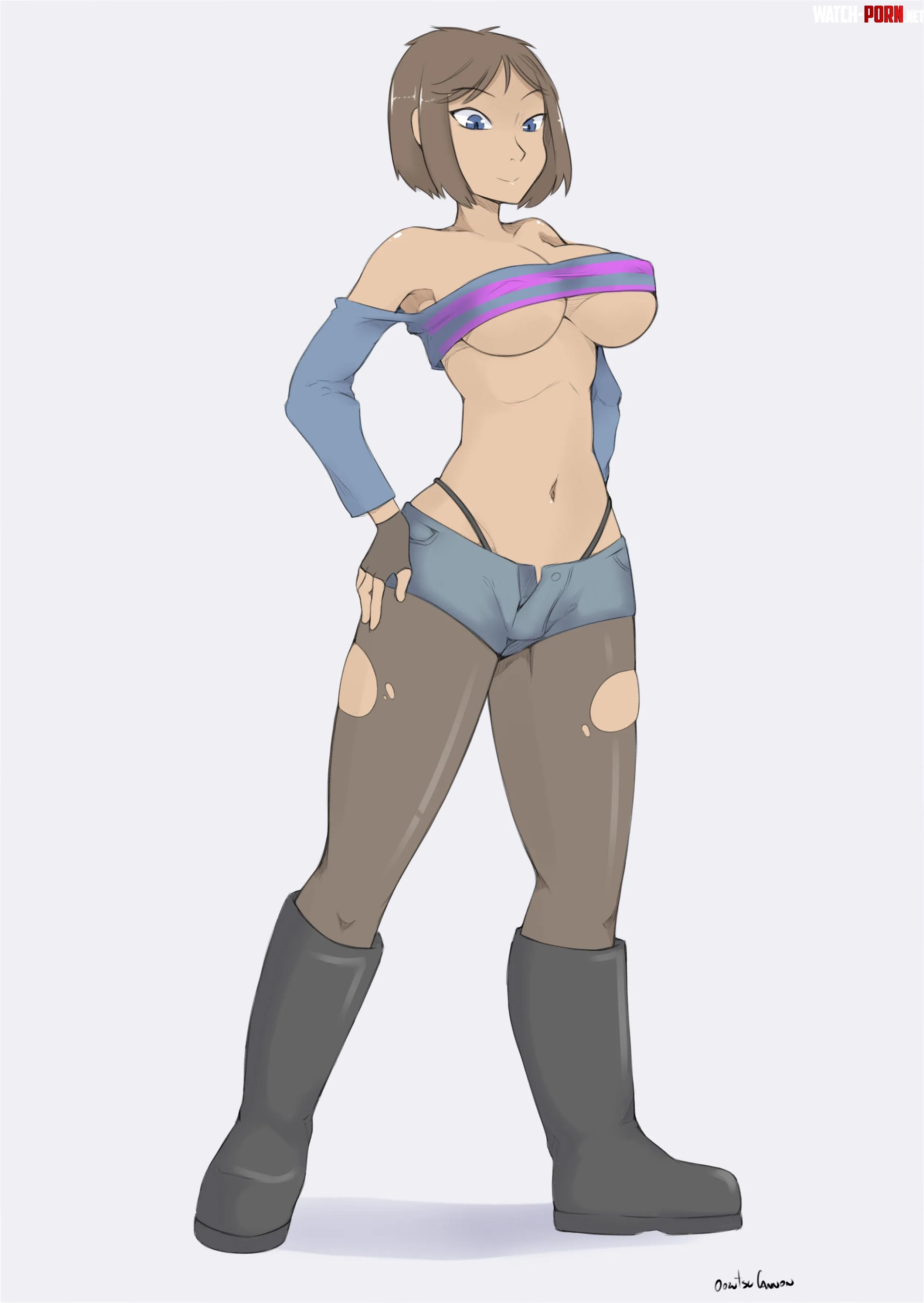 Frisk Ready for some sexy action OozuCannon by SniperNose69