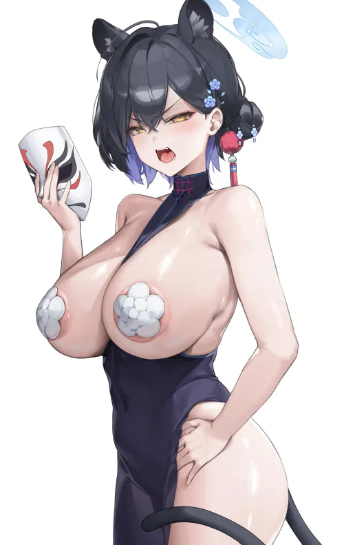 Thumbnail Angry Kaguya Captured with Pasties in AnimeMILFS