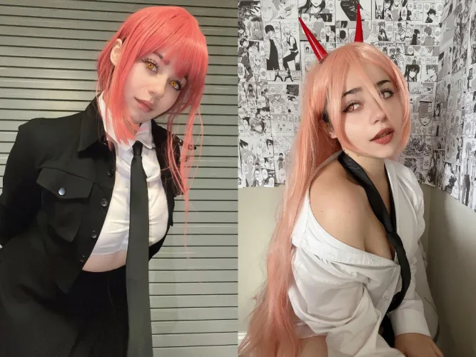 Thumbnail Makima and Power Cosplay by not_sugashi | Top Cosplay from cosplaygirls
