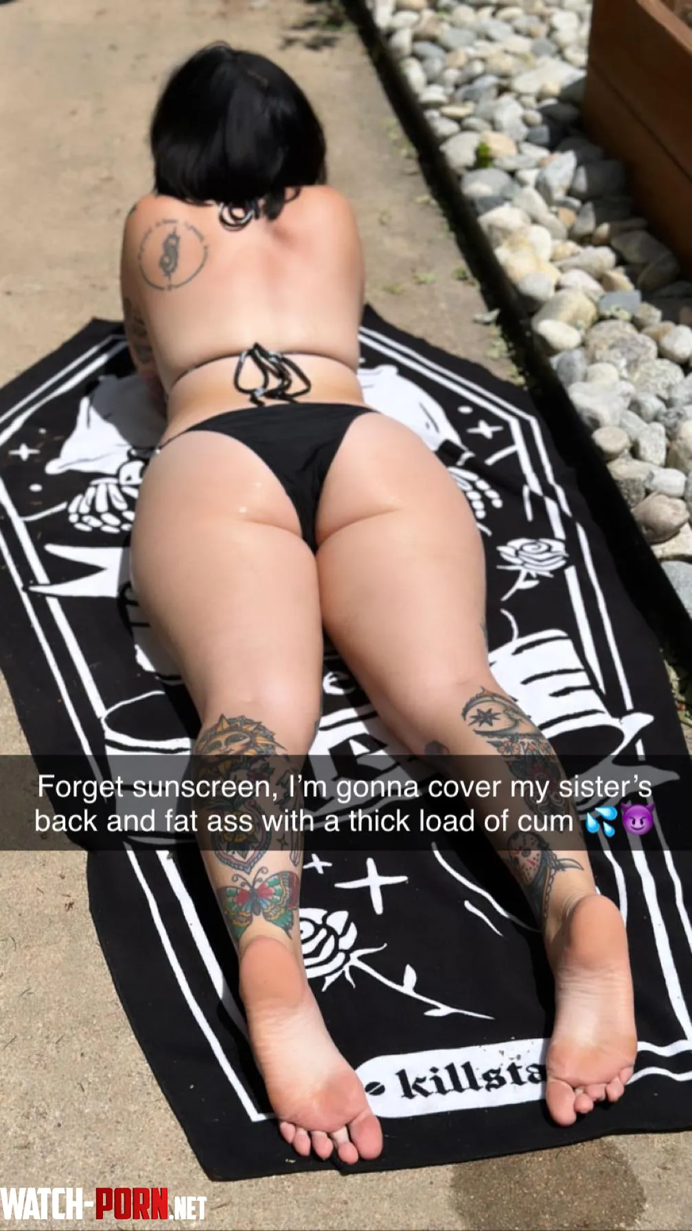 Your sisters gonna need a lot of sunscreen with an ass like that by adomilas