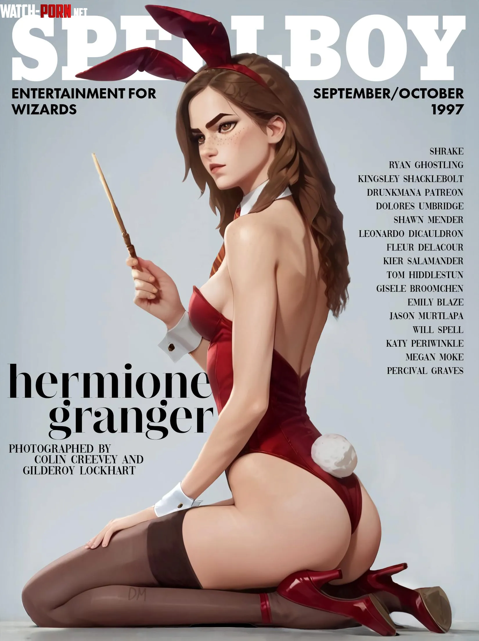 Playboy Bunny Hermione Drunkmana by HeartsWereMeantToFly