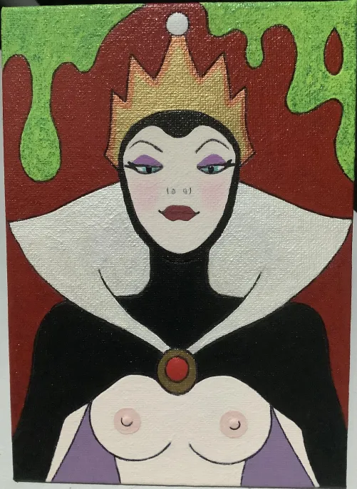Thumbnail Painted Evil Queen by MommysGoodBoy4Ever: Disney-inspired Art in the disneyporn Category