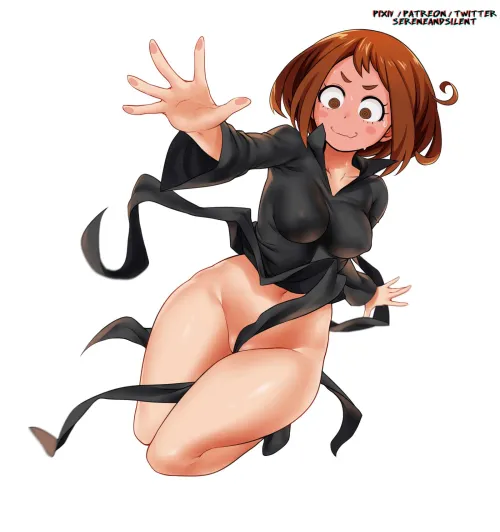 Thumbnail BokuNoEroAcademia: Sereneandsilent's Bold Ochako Cosplay Unveiled by ENFanatic