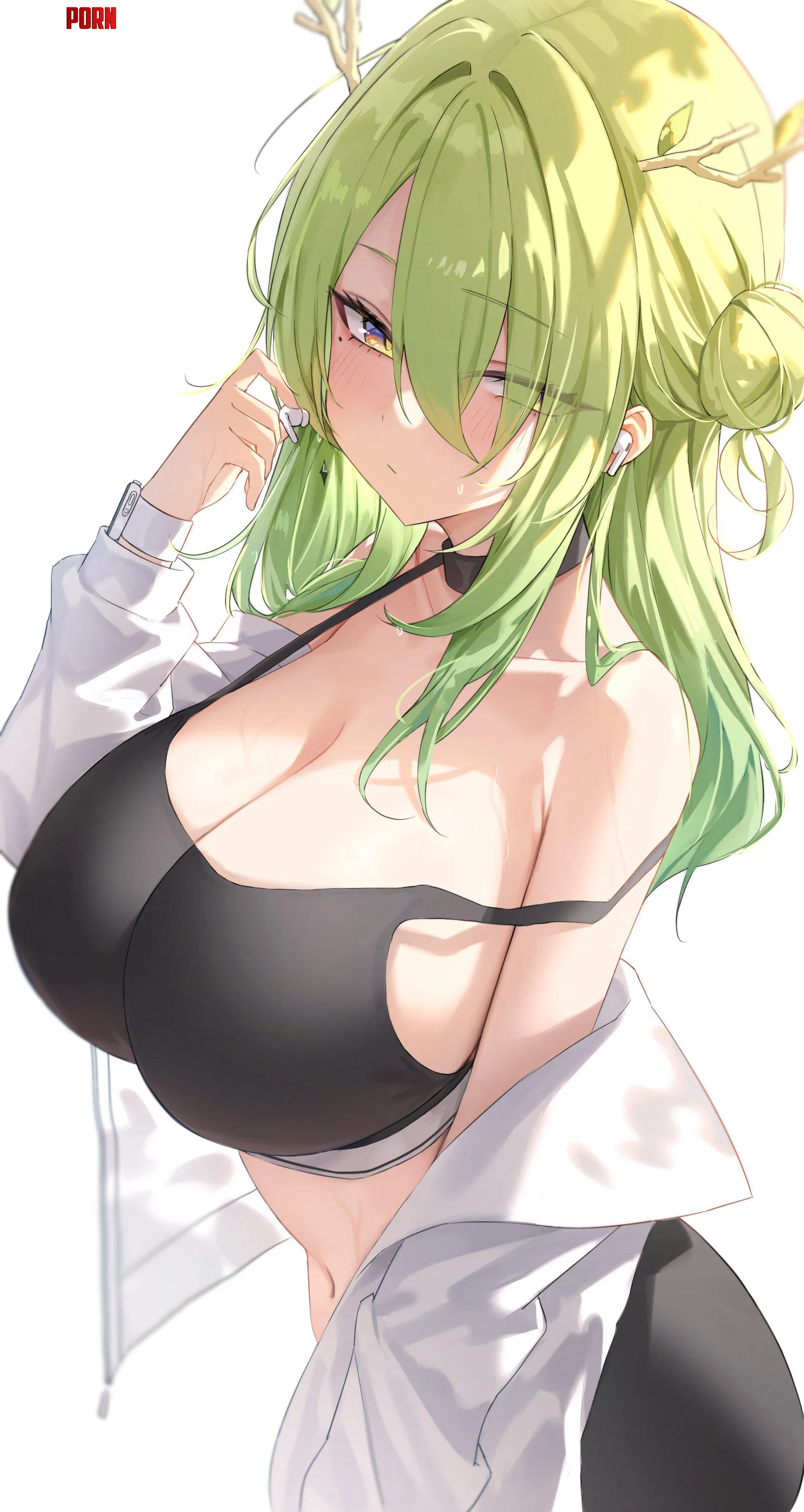 Ceres Fauna in sports bra Rurunnnn Hololive by elegantloveglimmer