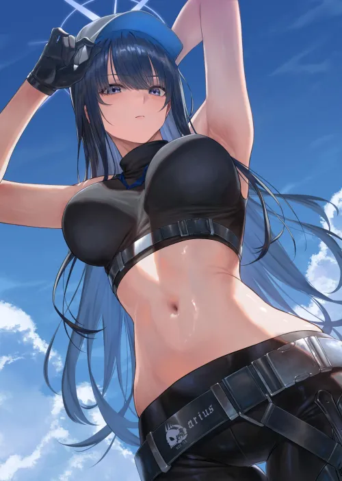 Thumbnail Saori mugetsuillust Blue Archive Secrets Shared by Author elegantloveglimmer in Pantsu Category