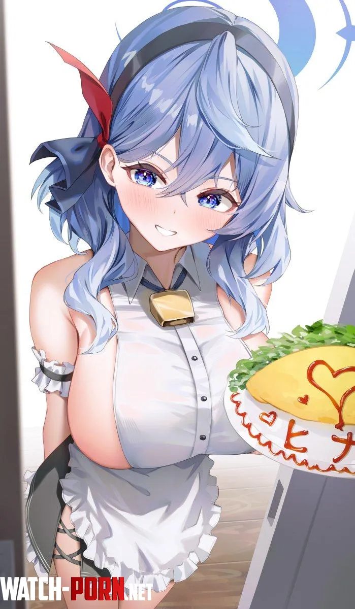 Waitress Ako Blue Archive by CheetahSperm18