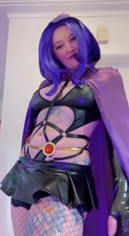 Thumbnail Artistic Beauty in 'Raven by d4ngkate teen titans' by d4ngkate | Explore Now