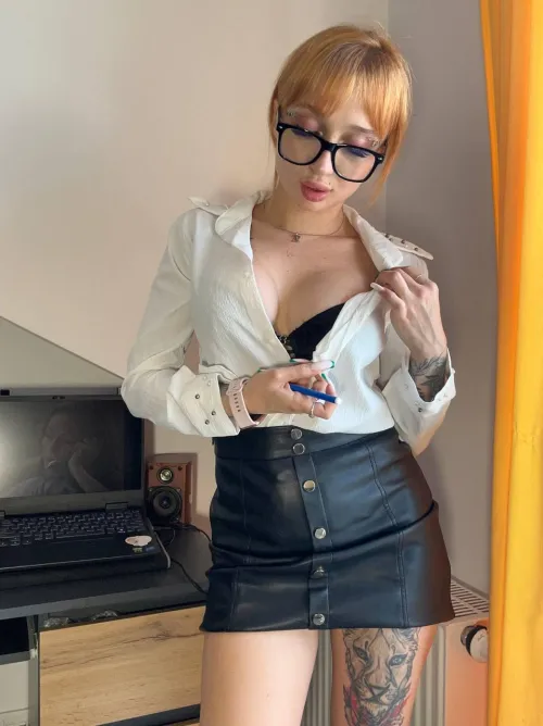 Thumbnail Seductive Temptation: Secretary's After-Work Fantasy Explored