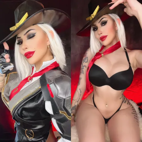 Thumbnail Curvy Overwatch Cosplay by FeliciaVox: Ashe Onoff Sizzle