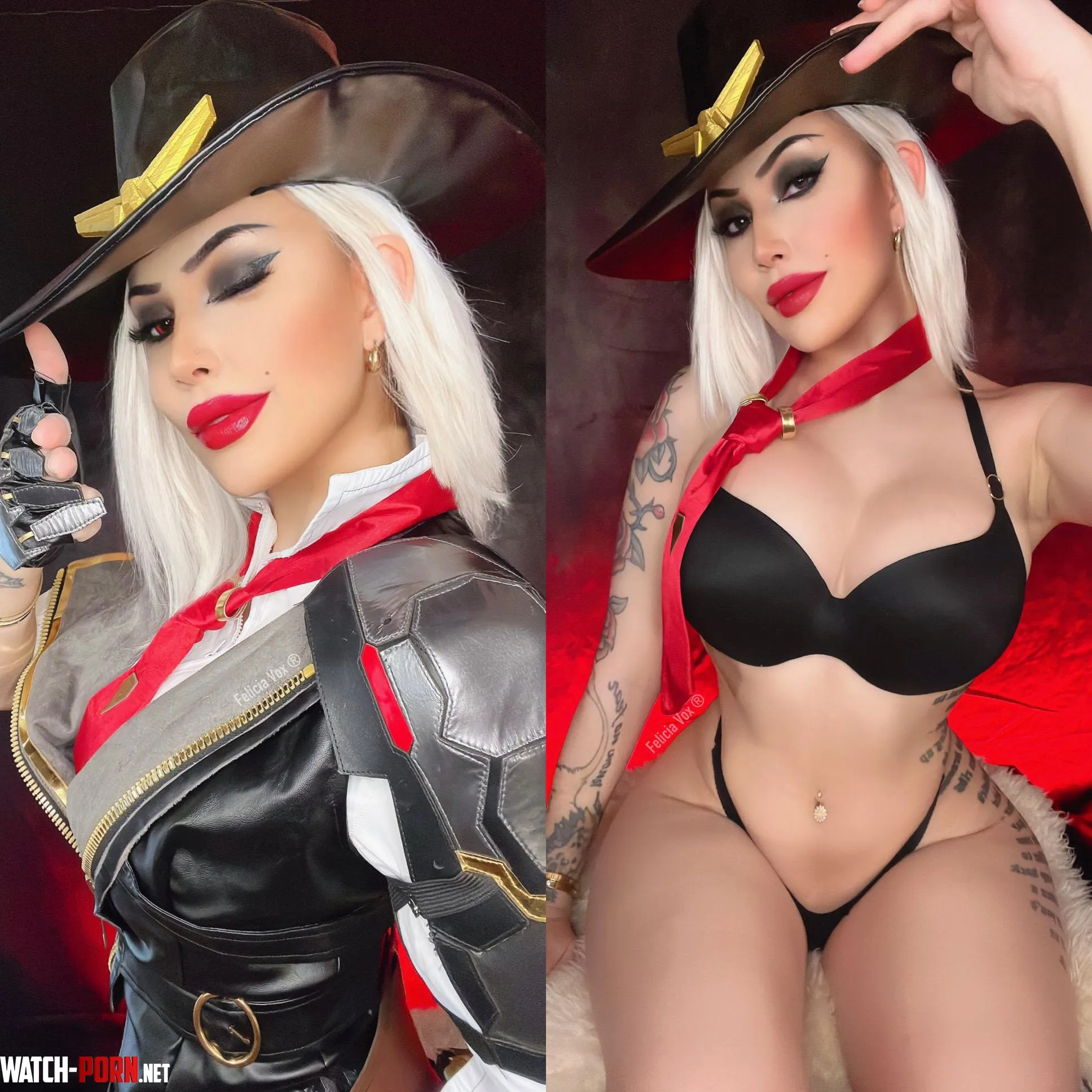 Ashe onoff cosplay from Overwatch by Felicia Vox by FeliciaVox