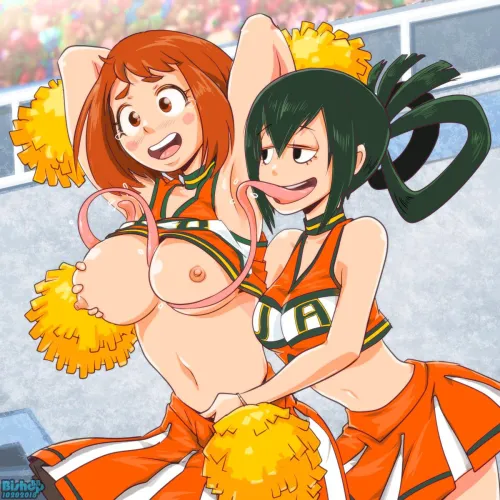Thumbnail Fun Bishopbb Cheerleading in BokuNoEroAcademia by ENFanatic