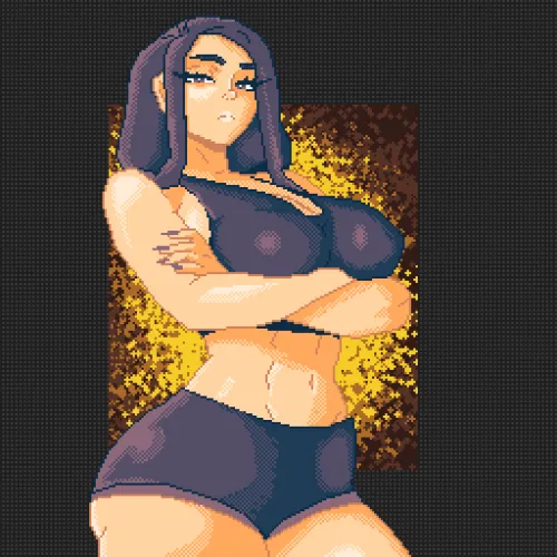 Thumbnail Friccxl Presents Sensual Woman in PixelArtNSFW