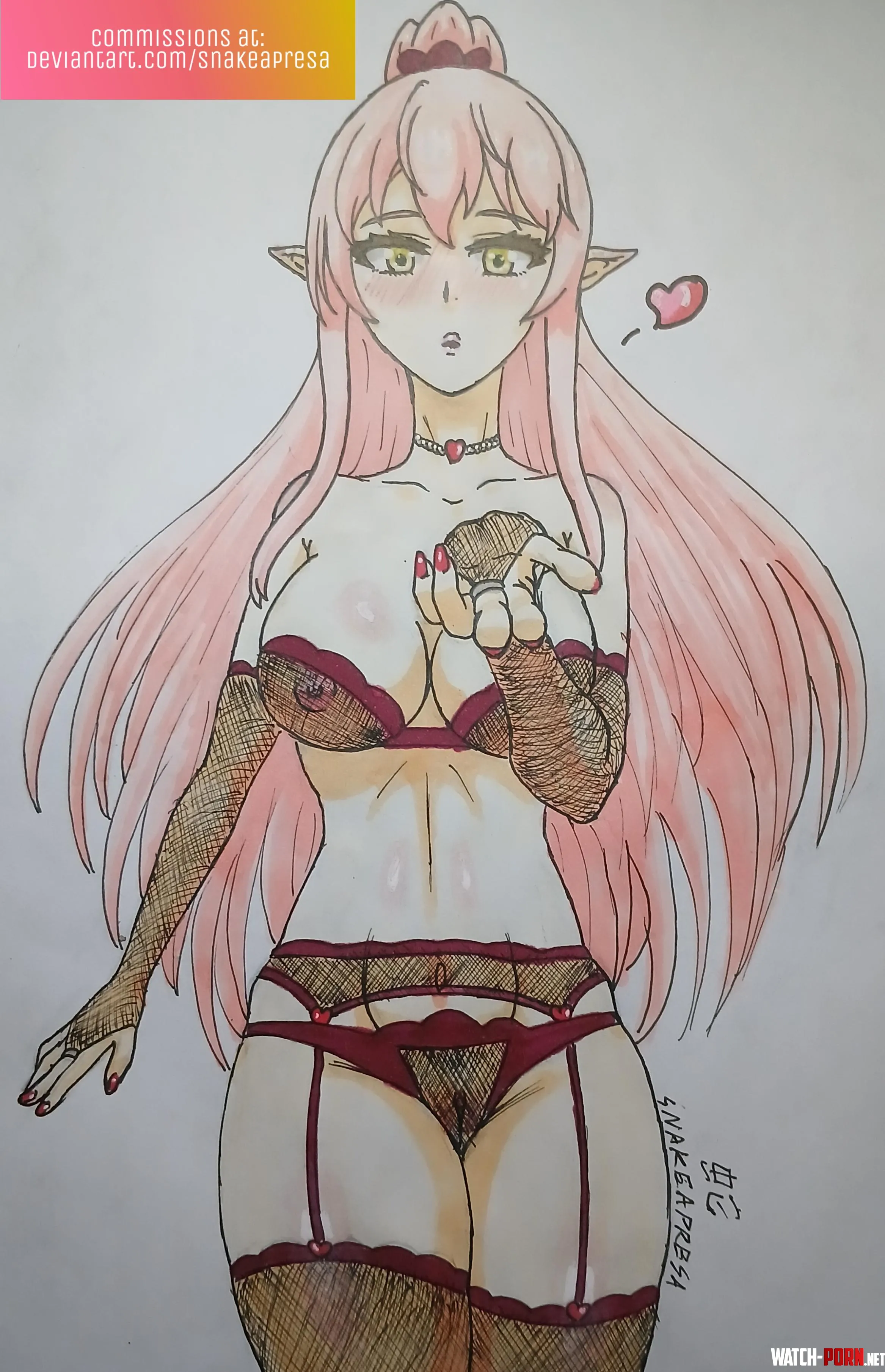 Ariane seducing Arc skeleton knight in another world snakeapresa by snakeapresa117