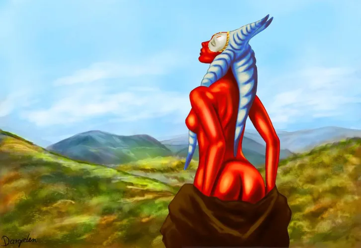 Thumbnail Mearel Presents Shaak Ti's Seductive Allure in Star Wars Fantasy