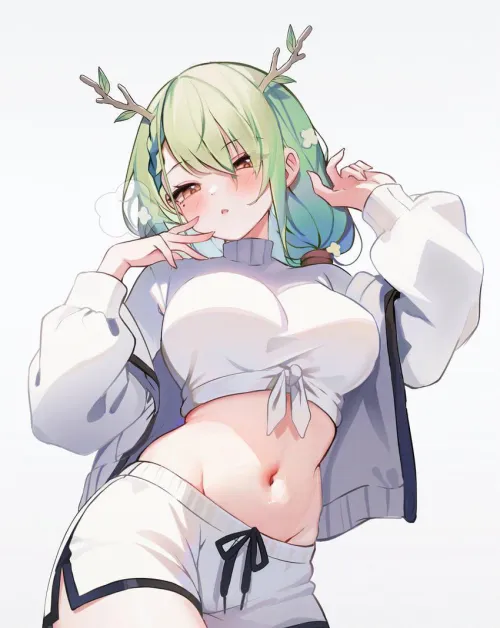 Thumbnail Exploring the Fauna Midriff Koahri Hololive: A Detailed Look by Author ---cumslut--- in the Anime Midriff Category