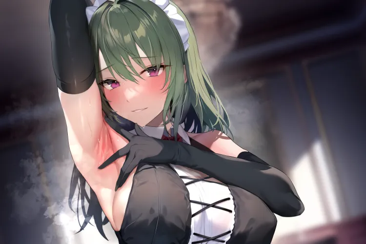 Thumbnail Maid Yuyu's Charm Unveiled by [deleted] | animearmpits
