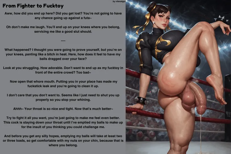 Thumbnail From Fighter to Fucktoy: Exploring Ambiguous Reader Gender in Futadomworld with Intense Facefucking Scenes by vilanatgur