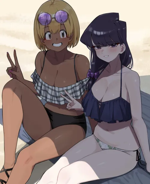 Thumbnail Csxc Captures Peace on the Beach in Komi Cant Communicate | pantsu