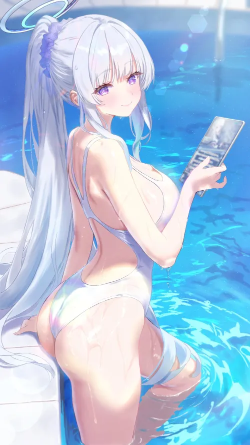 Thumbnail Noa Blue Archive Swimsuit Story by xSaviour_N in Pantsu Category