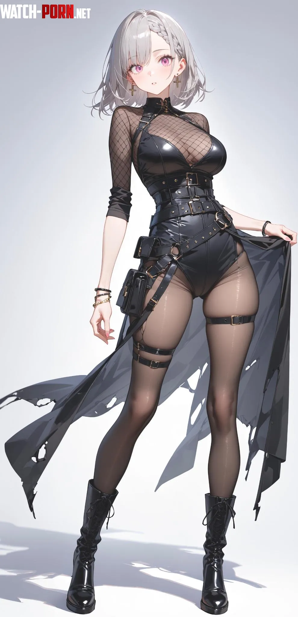 Leather amp Body Stocking  by CheetahSperm18