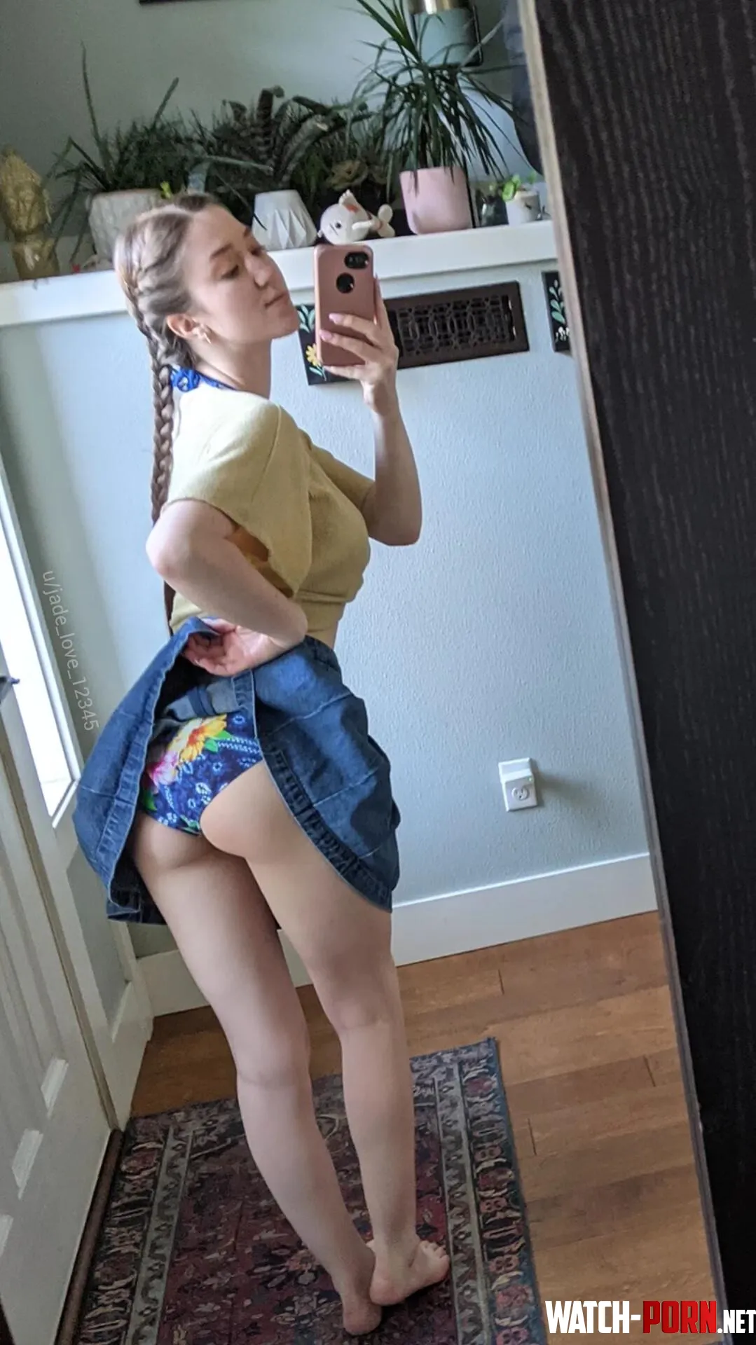 This skirt is so short by jade_love_12345