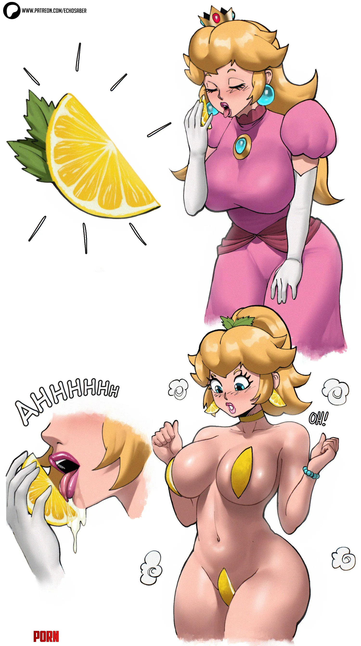 Peach  Lemon Taste Test EchoSaber by Kuro-Oji