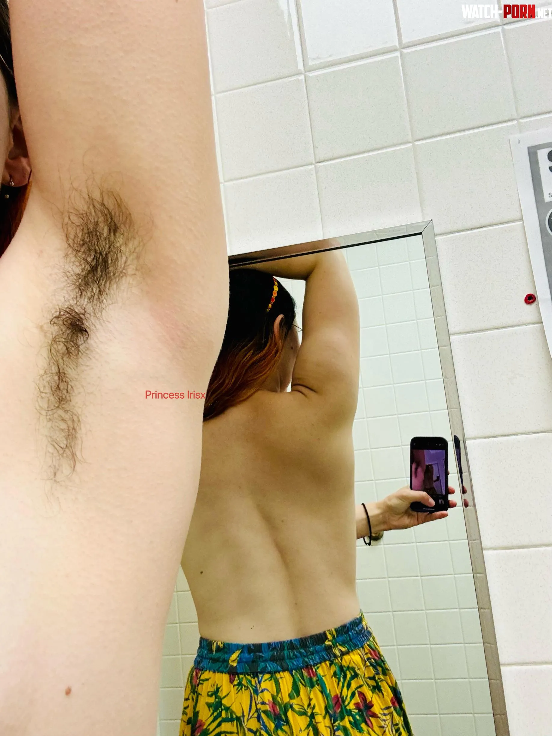 Work bathroom shot of my hairy pit  by song_of_solomon1