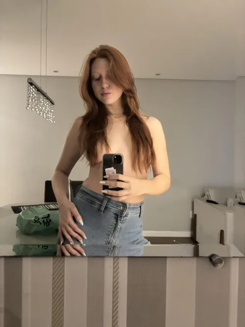 Thumbnail Topless Redhead Ready for You by temptingmaskof in MirrorSelfie Category