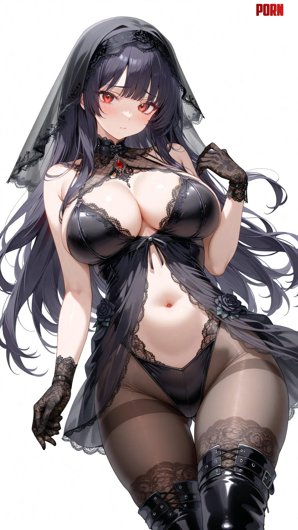 Dark Bridal Lingerie  by CheetahSperm18