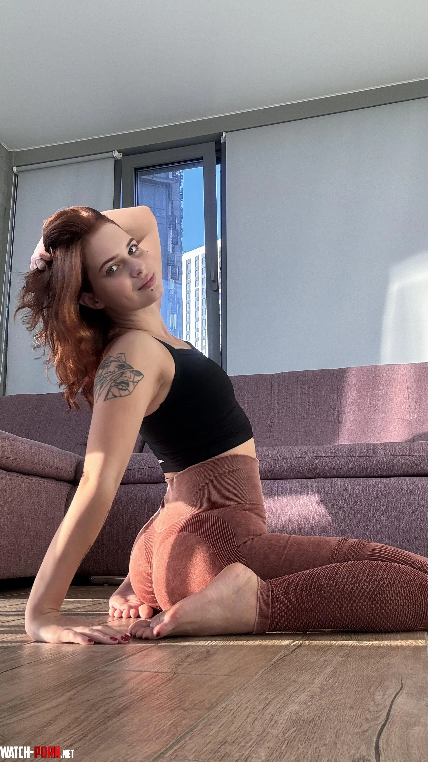 Just starting my morning yoga Does anyone wanna join by justbbyri