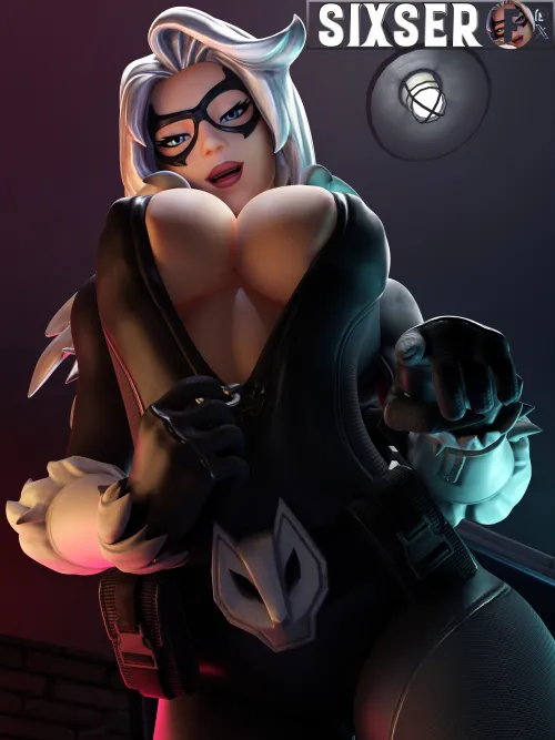 Thumbnail Black Cat the Tease - SixSer Marvel's Seduction | Superheroporn