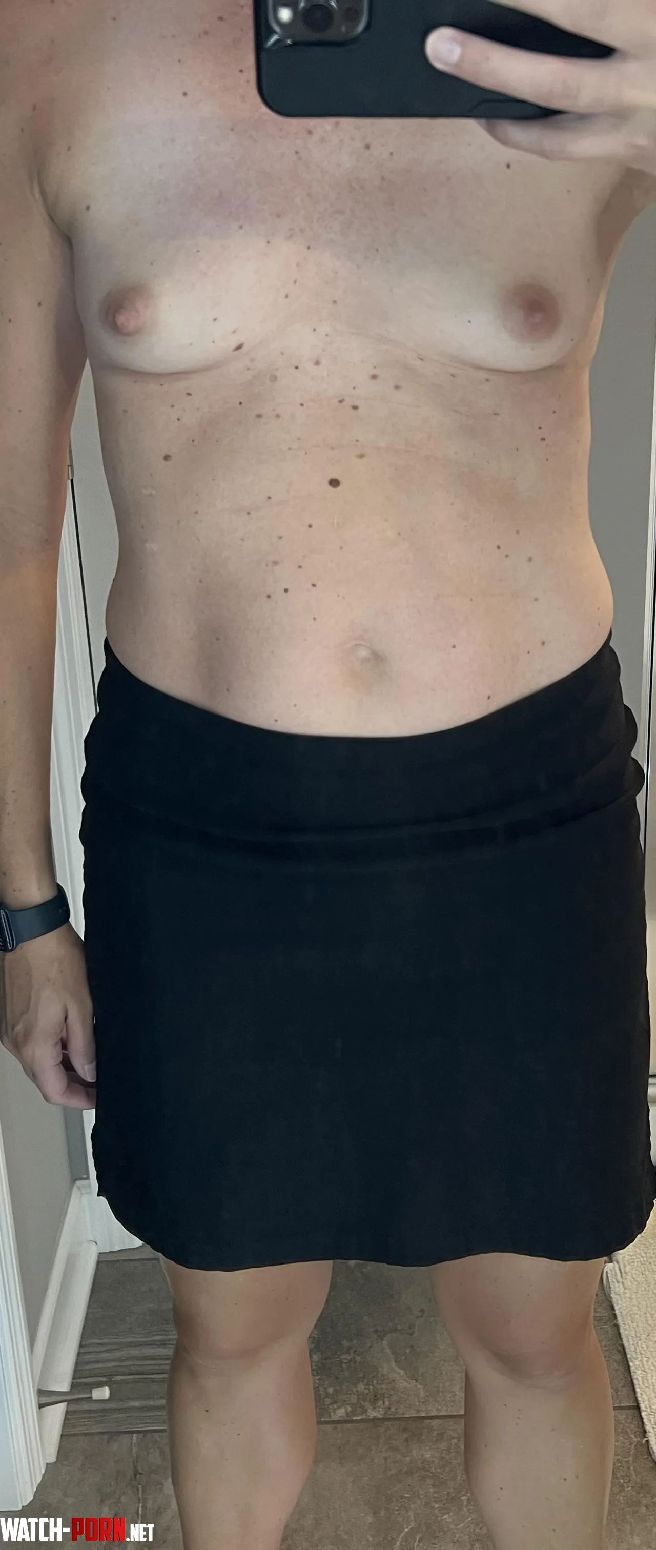 I made it without wearing a bra to work with these tiny tits by fansforfitnessnw