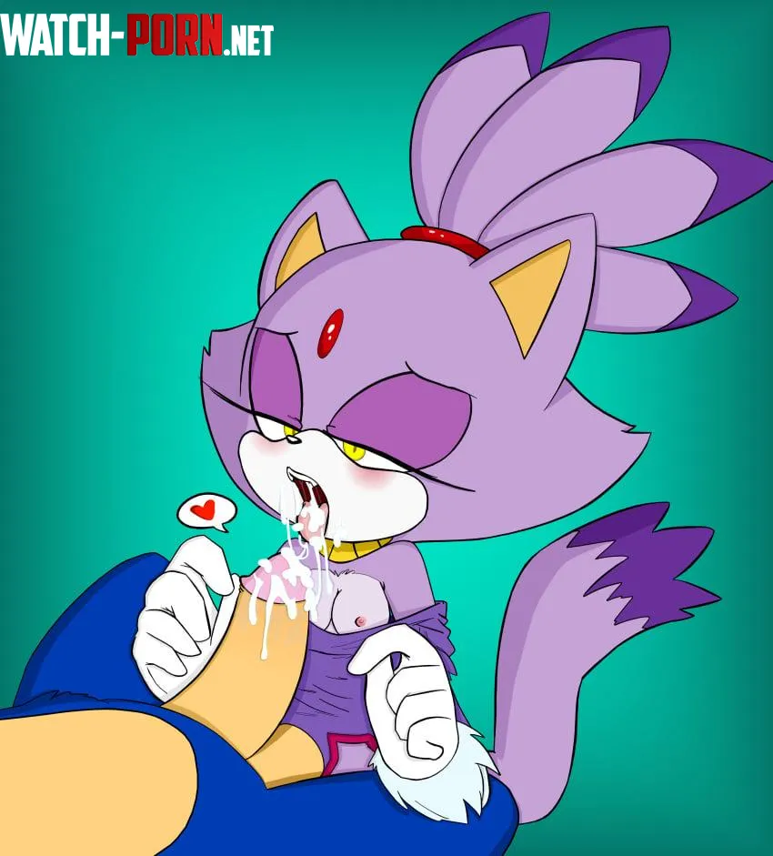 Blaze loves the taste of that Blue Blur cock Hearlesssoul by AccomplishedSweet438