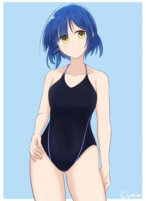 Thumbnail Csxc Presents 'Ryo Posing in Her Competition Swimsuit Bocchi The Rock'